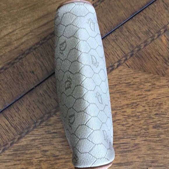 Christian Dior Vintage Leather and Monogram coated canvas Cosmetic bag. - Picture 5 of 12